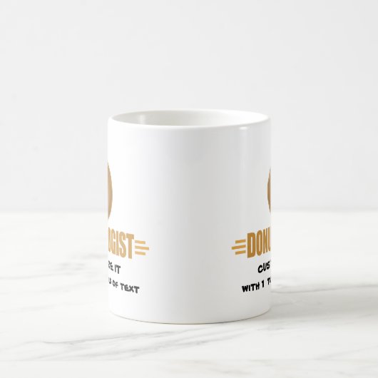 Personalisierter Krapfen Kaffeetasse (Mittel)