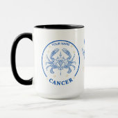 Personalisierter Krebs Zodiac 15 oz Tasse (Links)