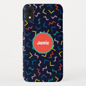 Personalisierter Kreis, Random Zig Zags Case-Mate iPhone Hülle (Rückseite)