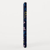 Personalisierter Kreis, Random Zig Zags Case-Mate iPhone Hülle (Hinten/Rechts)