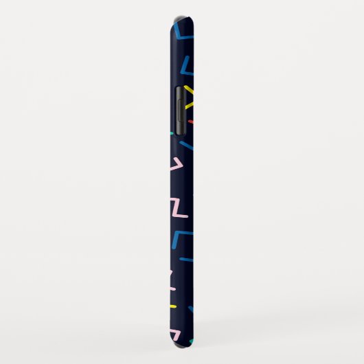 Personalisierter Kreis, Random Zig Zags Case-Mate iPhone Hülle (Hinten/Rechts)