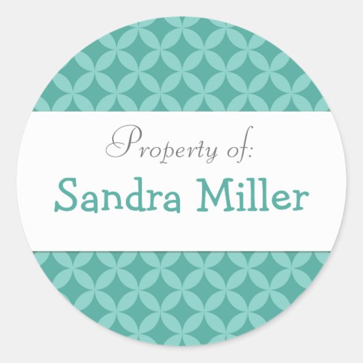 Personalisierter Kreis Runder Aufkleber (Vorderseite)