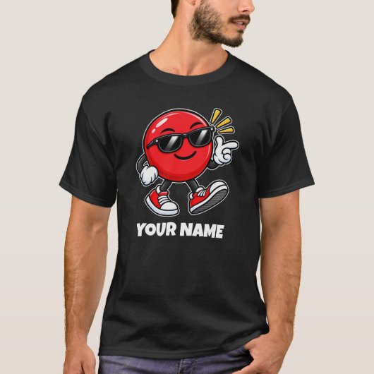 Personalisierter Kreisname & Benutzerdefinierter T T-Shirt (Vorderseite)