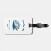Personalisierter Kreuzfahrt-Türmarker Gepäckanhänger (Rückseite horizontal)