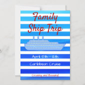 Personalisierter Kreuzfahrtstil Magneteinladung (Vorderseite)