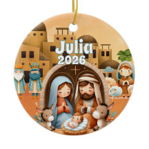 Personalisierter Krippen-Weihnachtsschmuck