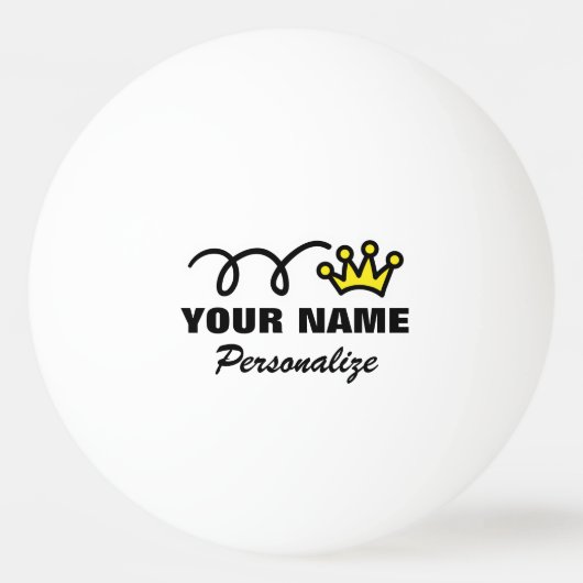 Personalisierter Krone Ping pong Ball für Tischtennisball (Vorderseite)