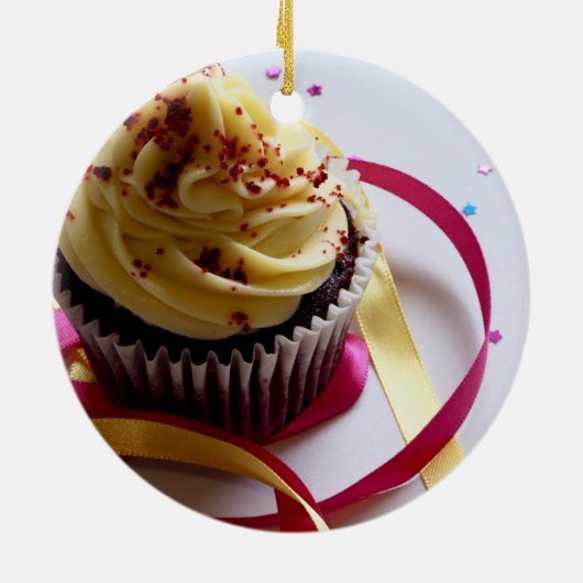 Personalisierter Kuchen Keramik Ornament (Hinten)