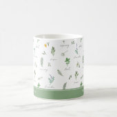 Personalisierter Küchengarten Botanik-Becher Kaffeetasse (Mittel)
