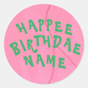 Personalisierter Kuchensticker Runder Aufkleber
