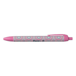 Personalisierter Kugelschreiber mit Namen in Rosa