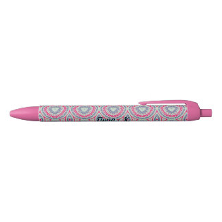 Personalisierter Kugelschreiber mit Namen in Rosa