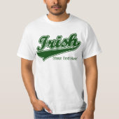 Personalisierter kundenspezifischer irischer T - T-Shirt (Vorderseite)