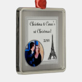 Personalisierter kundenspezifischer silbernes ornament (Rechts)