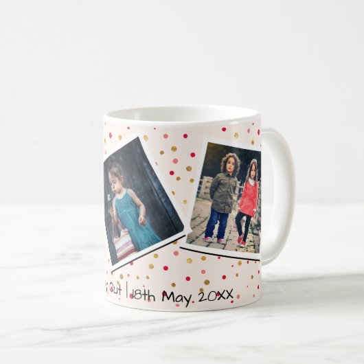 Personalisierter kundenspezifischer Text mit 3 Kaffeetasse (VorderseiteRechts)