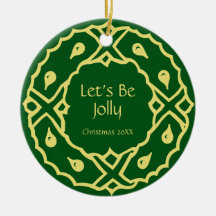 Personalisierter Kunst Nouveau WeihnachtsWreath