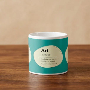 Personalisierter Kunst-Wörterbuch-Stil-Espressotas Espressotasse