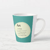 Personalisierter Kunst-Wörterbuch-Stil-Kaffeebeche Milchtasse (Rechts)