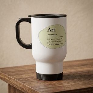 Personalisierter Kunst-Wörterbuch-Stil-Reisebecher Reisebecher