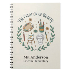 Personalisierter Kunsterzieher Die Schaffung von S Notizblock