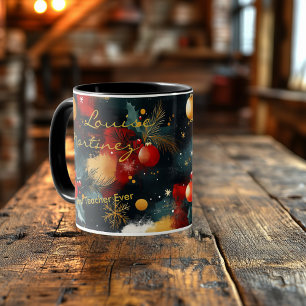 Personalisierter künstlerischer Feiertagsbecher -  Tasse