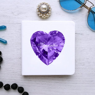 Personalisierter künstlicher glänzender Amethyst-L Aufkleber