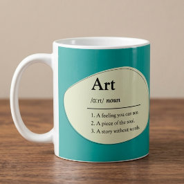 Personalisierter Kunstwörterbuch-Stil-Kaffeebecher Kaffeetasse