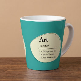 Personalisierter Kunstwörterbuch-Stil-Kaffeebecher Milchtasse
