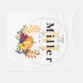 Personalisierter Kürbis Fleecedecke (Vorderseite (Horizontal))