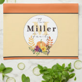 Personalisierter Kürbis Geschirrtuch (Gefaltet)