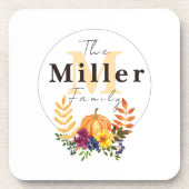 Personalisierter Kürbis Getränkeuntersetzer (Vorderseite)