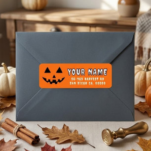 Personalisierter Kürbis Halloween Dein Name Adress