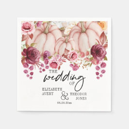 Personalisierter Kürbisfrühlingssommer Serviette