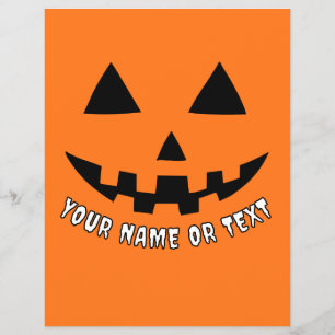 Personalisierter KürbisHalloween-Name und CUSTOM-T Flyer