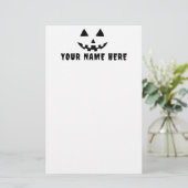 Personalisierter Kürbiskehl Briefpapier (Stehend Vorderseite)