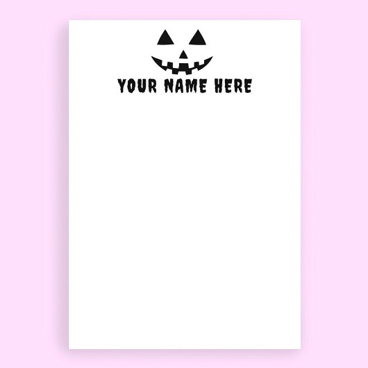 Personalisierter Kürbiskehl Briefpapier