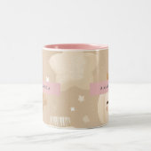 Personalisierter kuscheliger Herbst Neutraler Kürb Zweifarbige Tasse (Mittel)