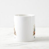 Personalisierter Küstenmonogramm-A-Initial-Strand Kaffeetasse (Mittel)