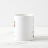Personalisierter Küstenmonogramm Anfangsbuchstabe Kaffeetasse (Mittel)