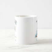 Personalisierter Küstenmonogramm Anfangsbuchstabe Kaffeetasse (Mittel)