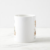 Personalisierter Küstenmonogramm Anfangsbuchstabe Kaffeetasse (Mittel)