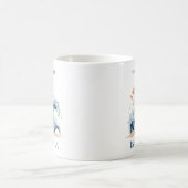 Personalisierter Küstenmonogramm Anfangsbuchstabe Kaffeetasse (Mittel)