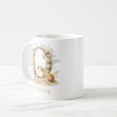 Personalisierter Küstenmonogramm Anfangsbuchstabe Kaffeetasse (Vorderseite Links)
