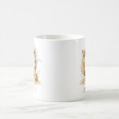 Personalisierter Küstenmonogramm Anfangsbuchstabe Kaffeetasse (Mittel)