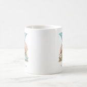 Personalisierter Küstenmonogramm X Anfangsbuchstab Kaffeetasse (Mittel)