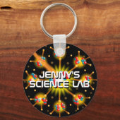 Personalisierter Labrador für Wissenschaft Schlüsselanhänger (Vorderseite)