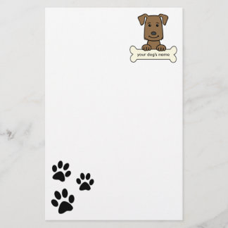 Personalisierter Labrador-Retriever Briefpapier