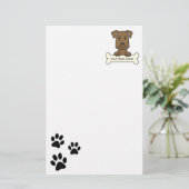 Personalisierter Labrador-Retriever Briefpapier (Stehend Vorderseite)