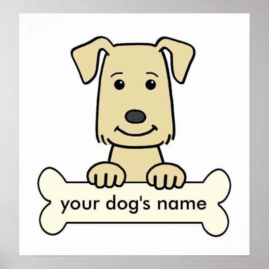 Personalisierter Labrador Retriever Poster (Vorne)