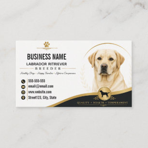 Personalisierter Labrador Retriever-Züchter Visitenkarte